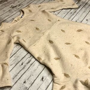 SOLD Janie and Jack Flared Dress 18-24M Cream/Gold